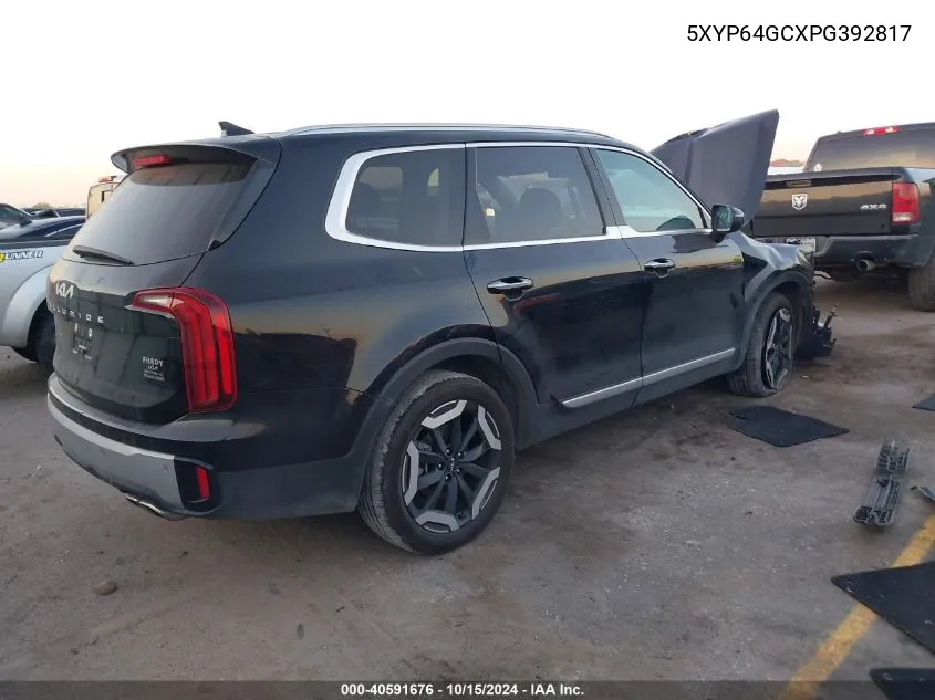 2023 Kia Telluride S VIN: 5XYP64GCXPG392817 Lot: 40591676