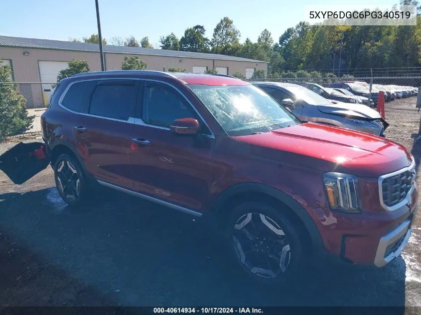 2023 Kia Telluride S VIN: 5XYP6DGC6PG340519 Lot: 40614934