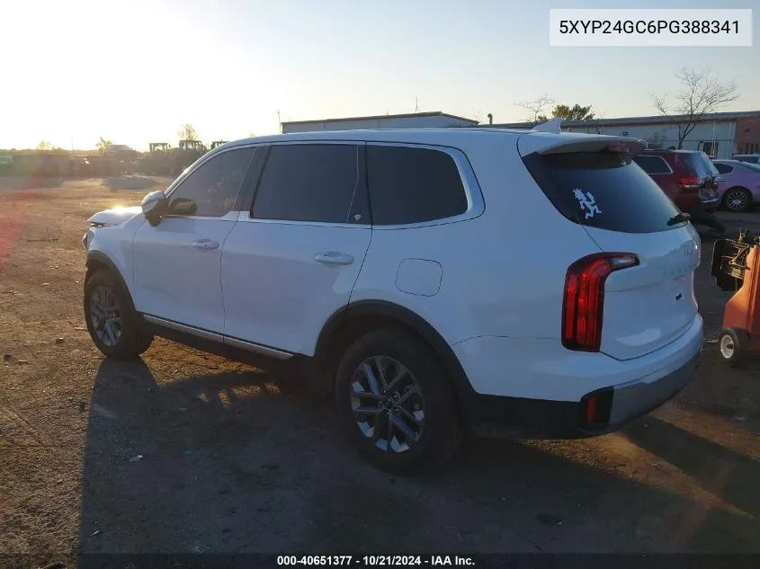 2023 Kia Telluride Lx VIN: 5XYP24GC6PG388341 Lot: 40651377