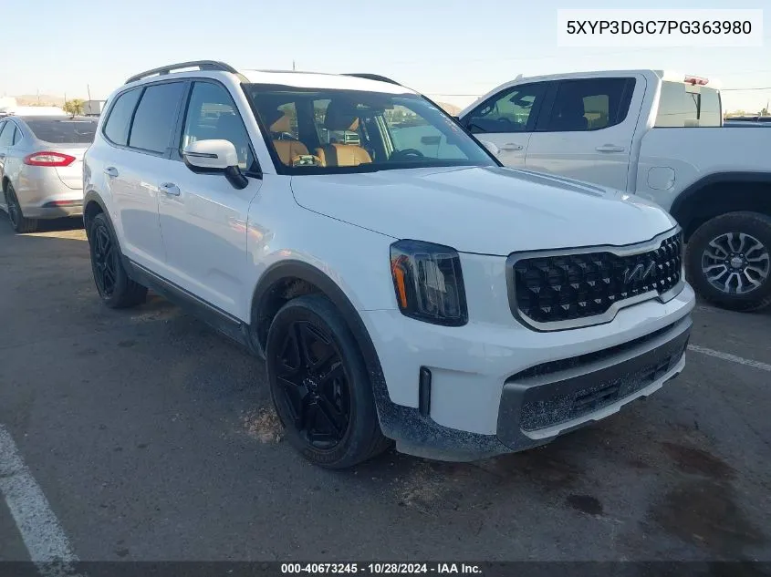 2023 Kia Telluride Ex X-Line VIN: 5XYP3DGC7PG363980 Lot: 40673245