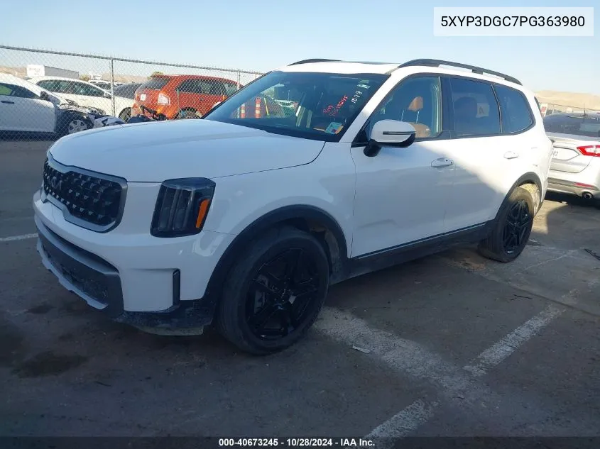 2023 Kia Telluride Ex X-Line VIN: 5XYP3DGC7PG363980 Lot: 40673245