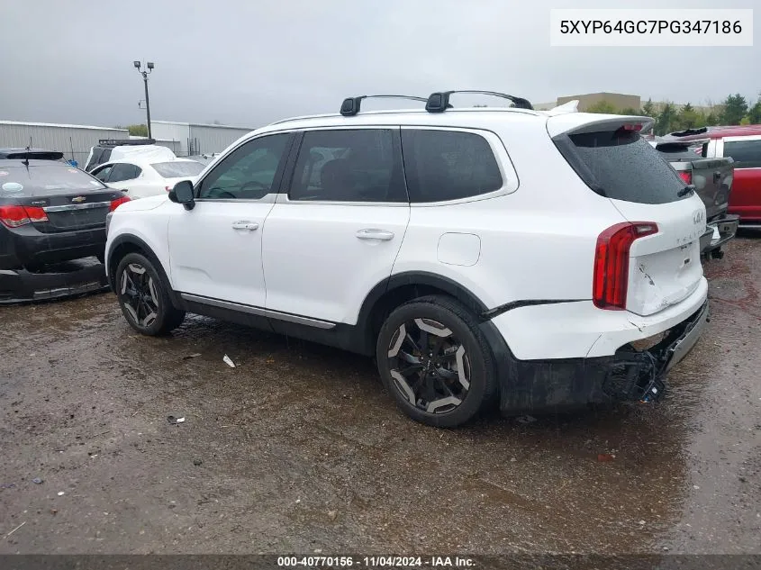 2023 Kia Telluride S VIN: 5XYP64GC7PG347186 Lot: 40770156