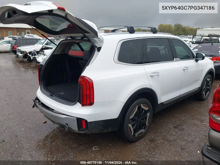 2023 Kia Telluride S VIN: 5XYP64GC7PG347186 Lot: 40770156