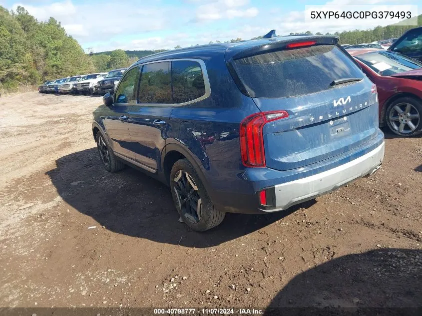 2023 Kia Telluride S VIN: 5XYP64GC0PG379493 Lot: 40798777