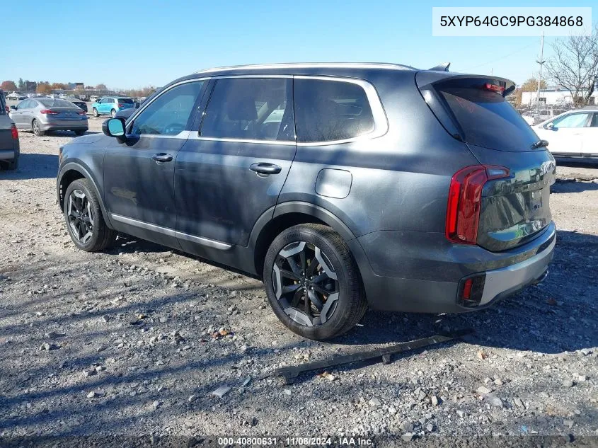 2023 Kia Telluride S VIN: 5XYP64GC9PG384868 Lot: 40800631