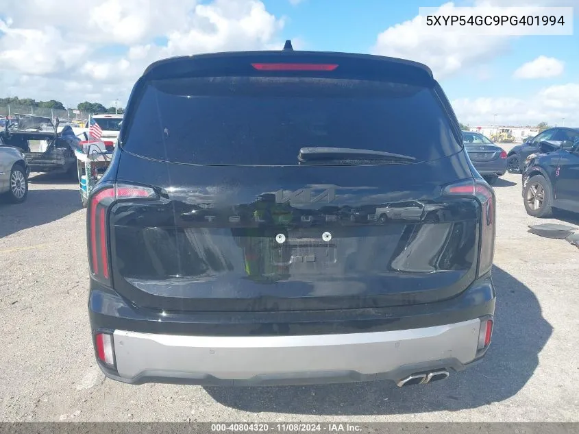 2023 Kia Telluride Sx VIN: 5XYP54GC9PG401994 Lot: 40804320