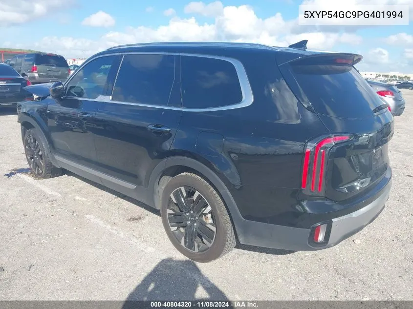 2023 Kia Telluride Sx VIN: 5XYP54GC9PG401994 Lot: 40804320