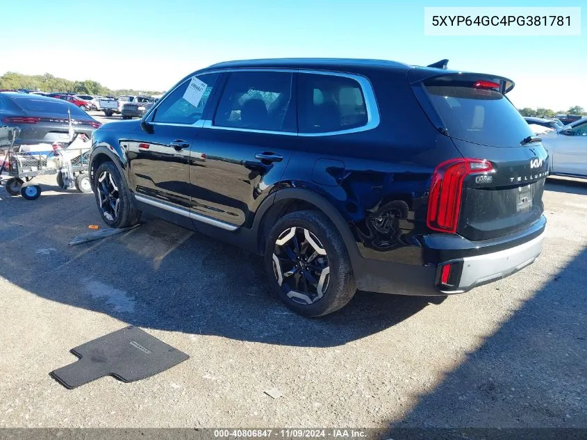 2023 Kia Telluride S VIN: 5XYP64GC4PG381781 Lot: 40806847