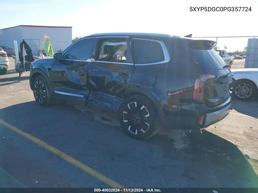 2023 Kia Telluride Sx Prestige VIN: 5XYP5DGC0PG357724 Lot: 40832024