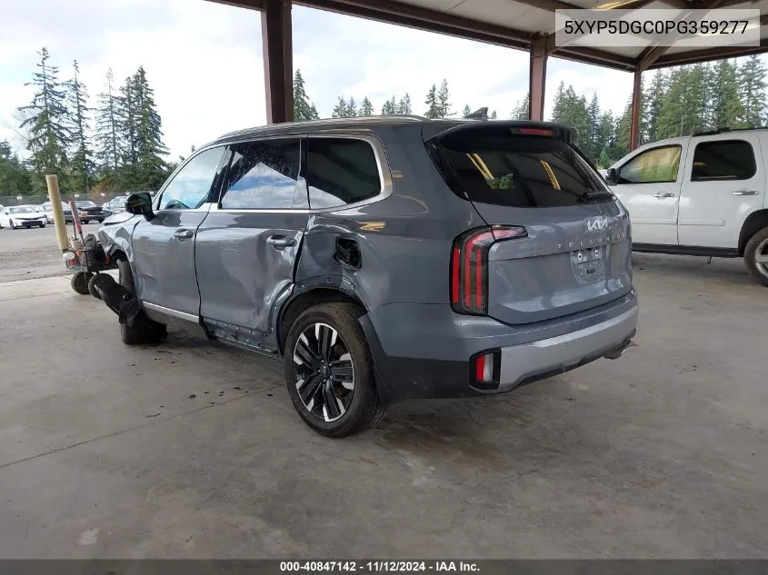 2023 Kia Telluride Sx Prestige VIN: 5XYP5DGC0PG359277 Lot: 40847142