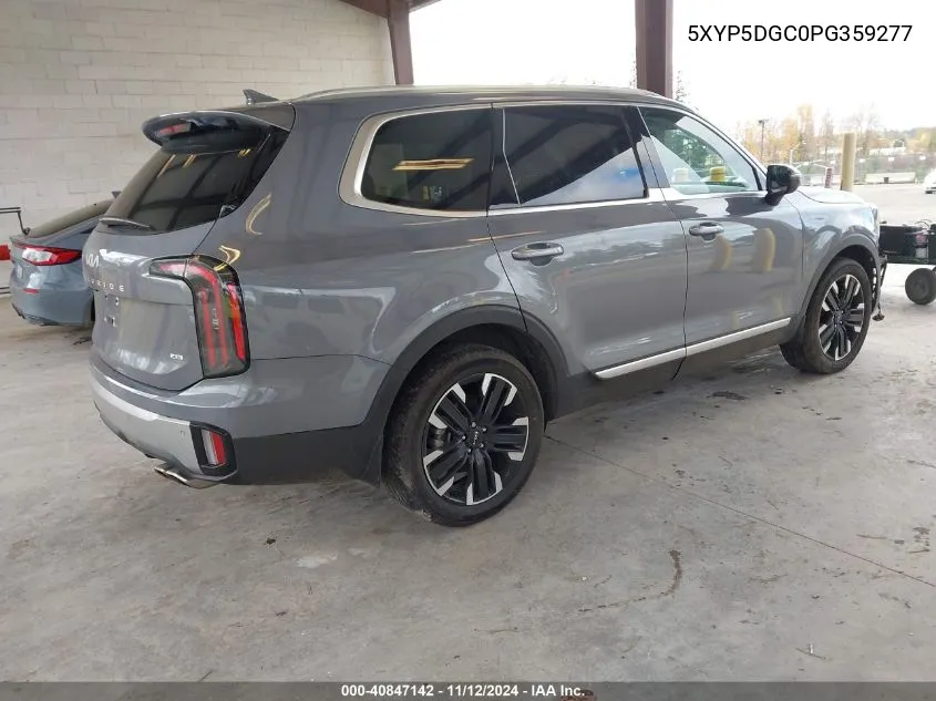 2023 Kia Telluride Sx Prestige VIN: 5XYP5DGC0PG359277 Lot: 40847142