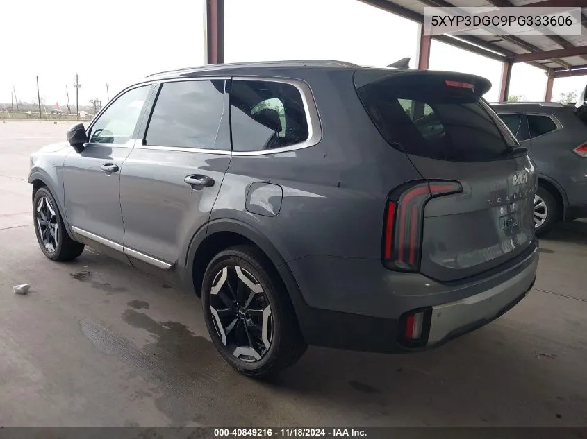 2023 Kia Telluride Ex/Ex X-Line VIN: 5XYP3DGC9PG333606 Lot: 40849216