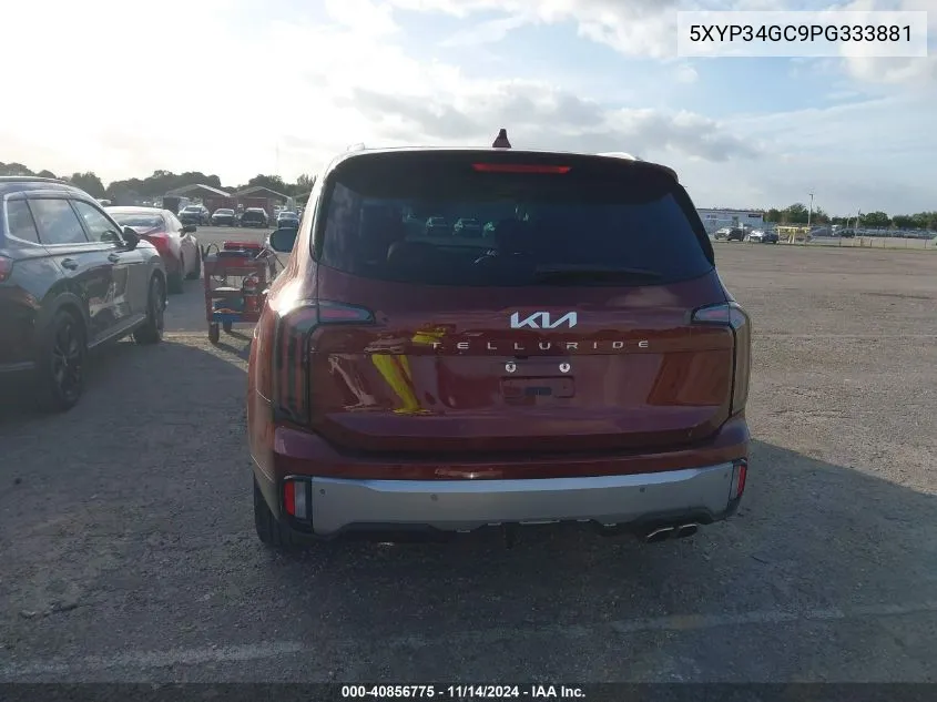 2023 Kia Telluride Ex VIN: 5XYP34GC9PG333881 Lot: 40856775