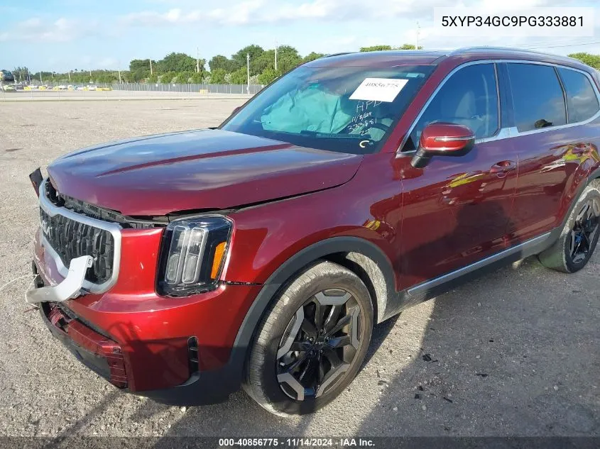 2023 Kia Telluride Ex VIN: 5XYP34GC9PG333881 Lot: 40856775