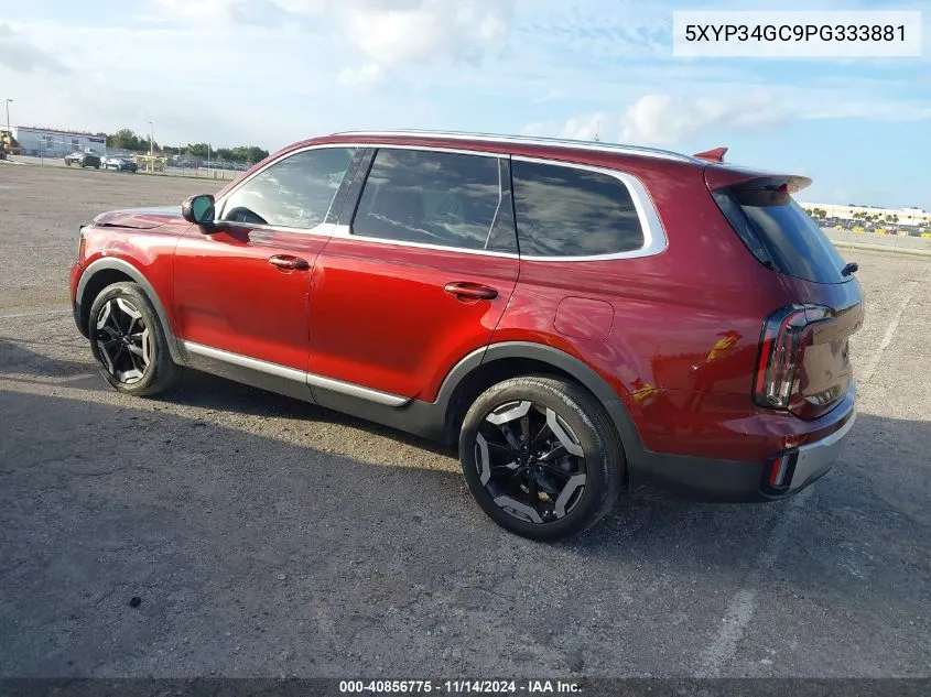 2023 Kia Telluride Ex VIN: 5XYP34GC9PG333881 Lot: 40856775