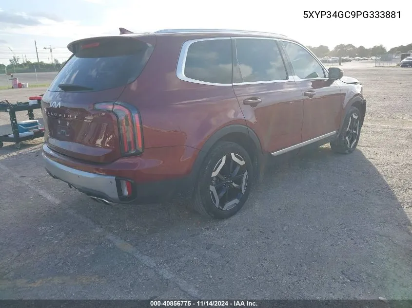 2023 Kia Telluride Ex VIN: 5XYP34GC9PG333881 Lot: 40856775