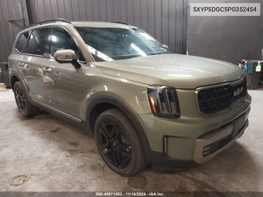 2023 Kia Telluride Sx Prestige X-Line VIN: 5XYP5DGC5PG352454 Lot: 40871053