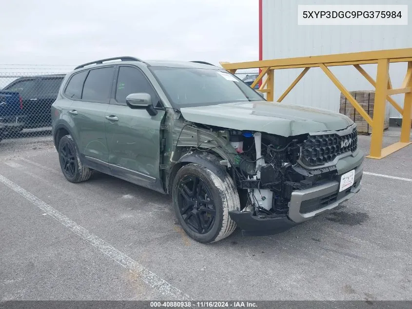 2023 Kia Telluride Ex X-Line VIN: 5XYP3DGC9PG375984 Lot: 40880938