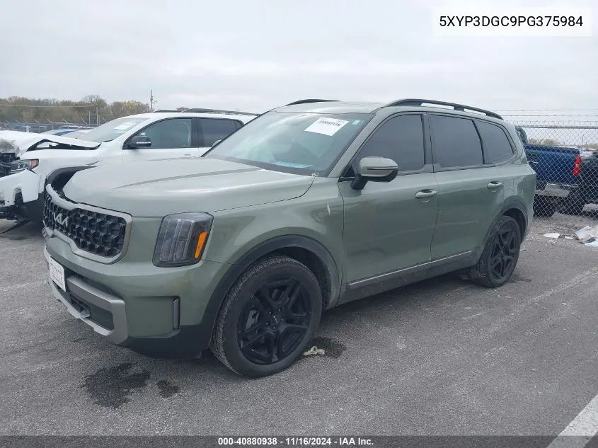 2023 Kia Telluride Ex X-Line VIN: 5XYP3DGC9PG375984 Lot: 40880938