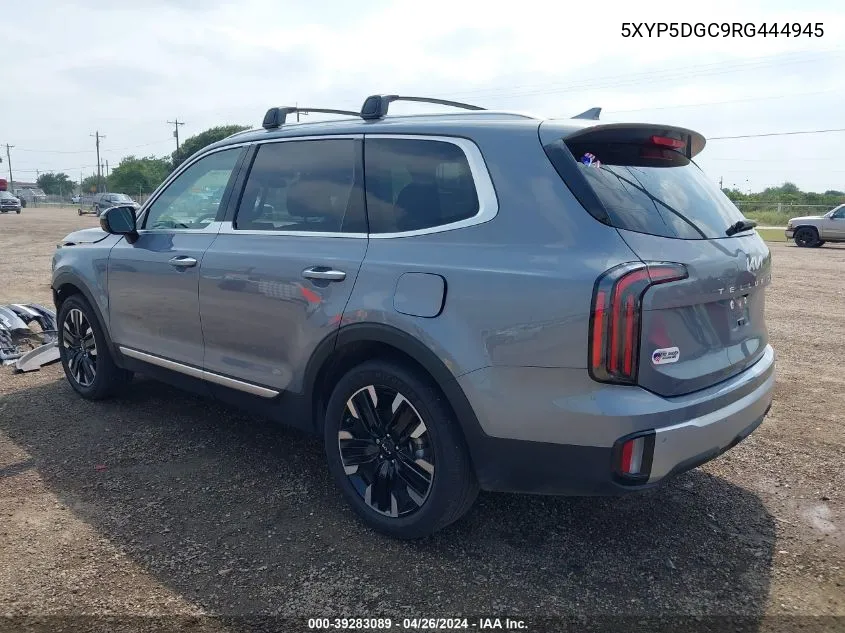 2024 Kia Telluride Sx VIN: 5XYP5DGC9RG444945 Lot: 39283089