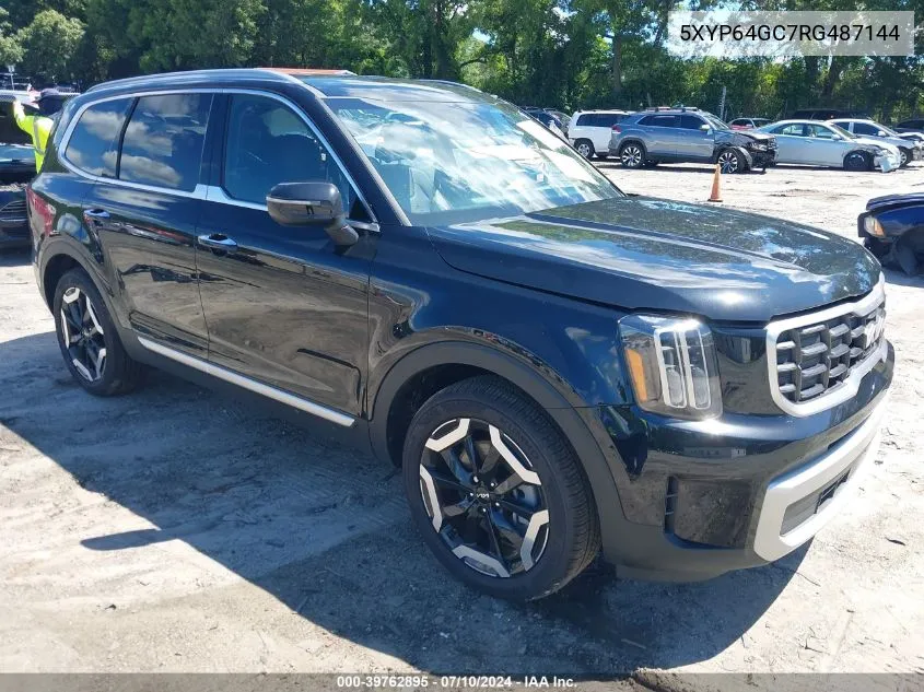 2024 Kia Telluride S VIN: 5XYP64GC7RG487144 Lot: 39762895