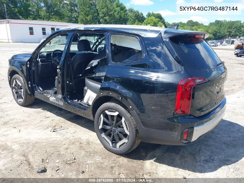 2024 Kia Telluride S VIN: 5XYP64GC7RG487144 Lot: 39762895