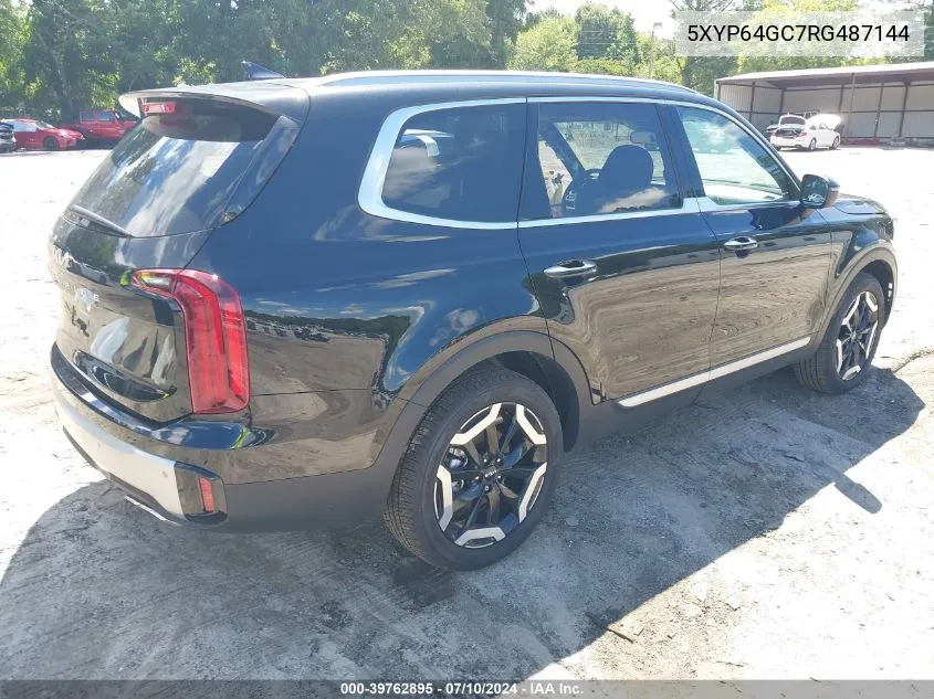 2024 Kia Telluride S VIN: 5XYP64GC7RG487144 Lot: 39762895