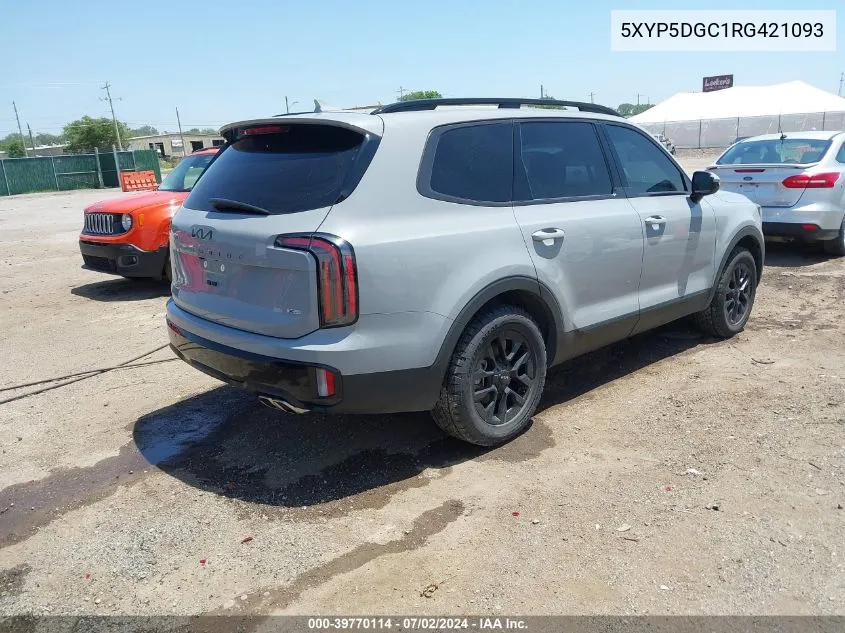 2024 Kia Telluride Sx Prestige X-Pro VIN: 5XYP5DGC1RG421093 Lot: 39770114