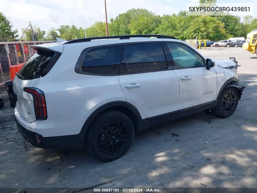 2024 Kia Telluride Sx X-Line VIN: 5XYP5DGC8RG439851 Lot: 39897183