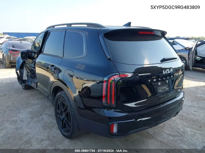 2024 Kia Telluride Sx X-Line VIN: 5XYP5DGC9RG483809 Lot: 39901754