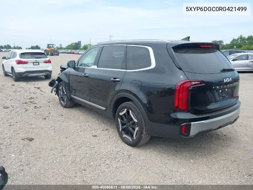 2024 Kia Telluride S VIN: 5XYP6DGC0RG421499 Lot: 40066611