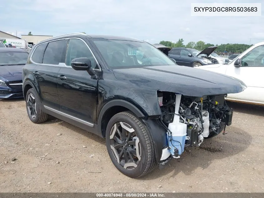 2024 Kia Telluride Ex VIN: 5XYP3DGC8RG503683 Lot: 40076948