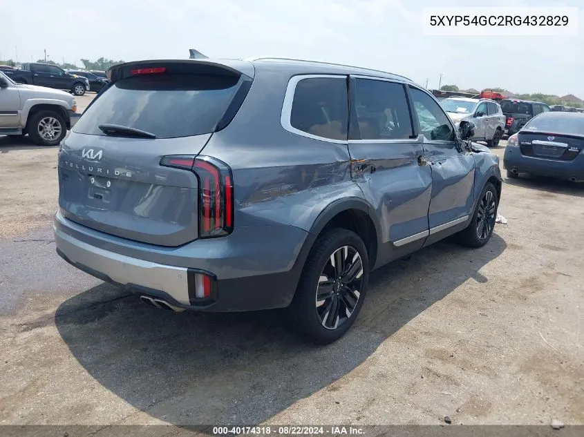 2024 Kia Telluride Sx VIN: 5XYP54GC2RG432829 Lot: 40174318