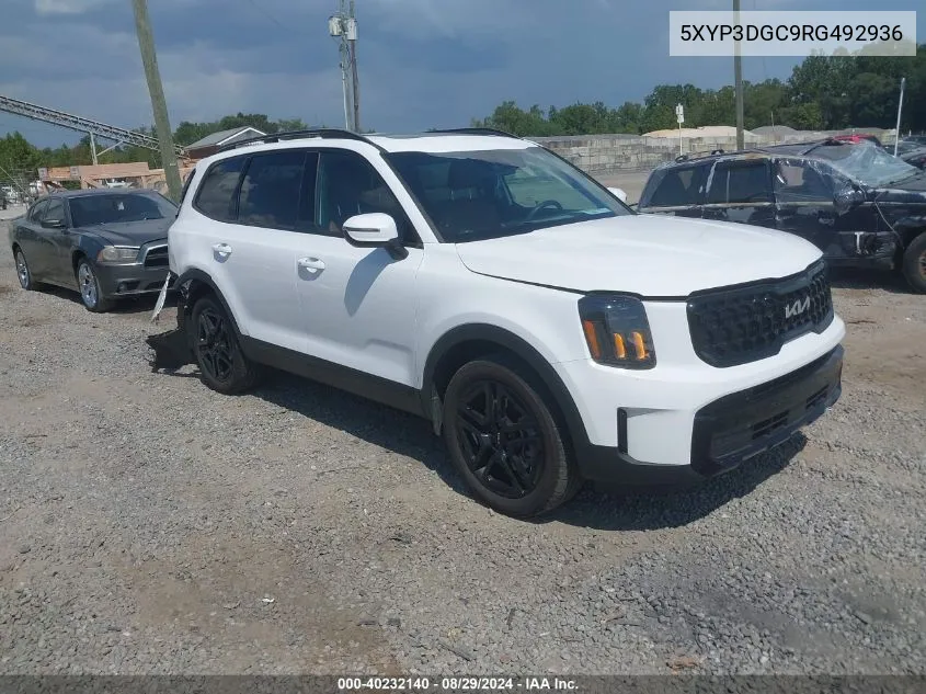 2024 Kia Telluride Ex X-Line VIN: 5XYP3DGC9RG492936 Lot: 40232140