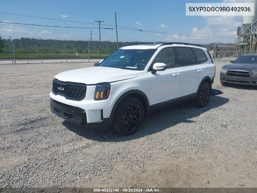 2024 Kia Telluride Ex X-Line VIN: 5XYP3DGC9RG492936 Lot: 40232140