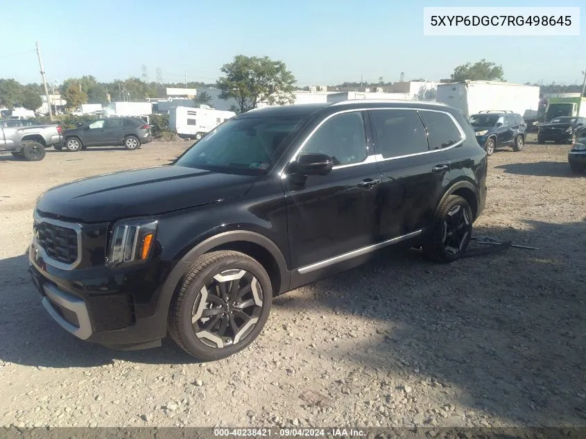 2024 Kia Telluride S VIN: 5XYP6DGC7RG498645 Lot: 40238421