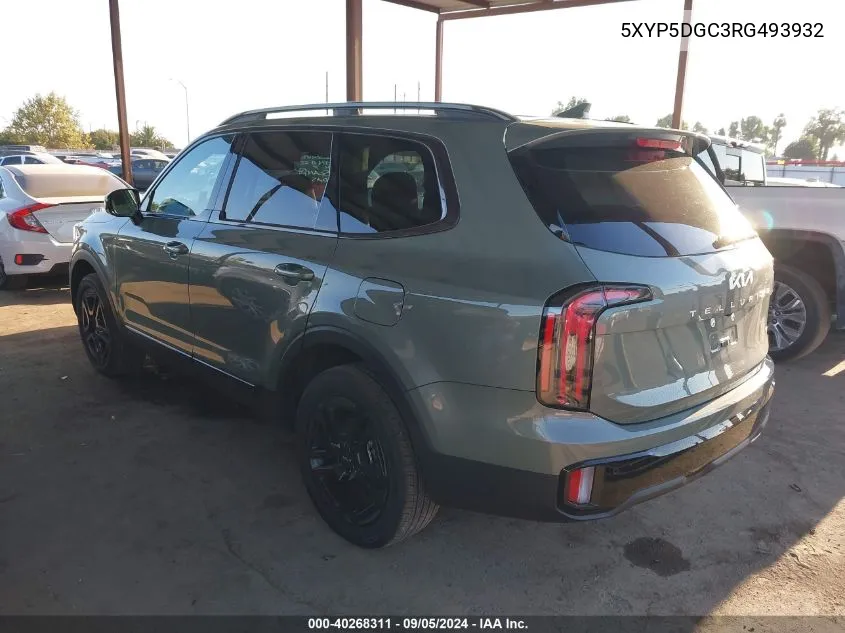 2024 Kia Telluride Sx/Sx X-Line/Sx X-Pro/Sx VIN: 5XYP5DGC3RG493932 Lot: 40268311