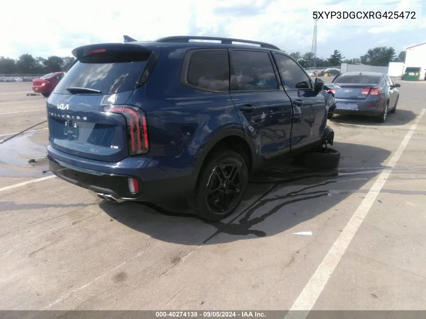 2024 Kia Telluride Ex X-Line VIN: 5XYP3DGCXRG425472 Lot: 40274138