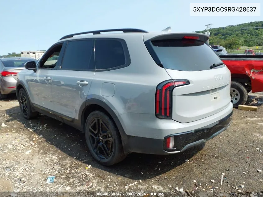 2024 Kia Telluride Ex X-Line VIN: 5XYP3DGC9RG428637 Lot: 40288347