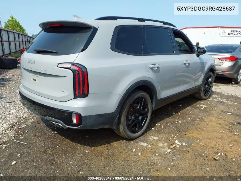 2024 Kia Telluride Ex X-Line VIN: 5XYP3DGC9RG428637 Lot: 40288347