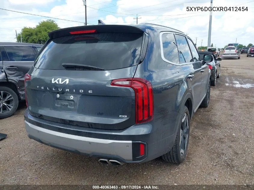 2024 Kia Telluride S VIN: 5XYP6DGCXRG412454 Lot: 40363463