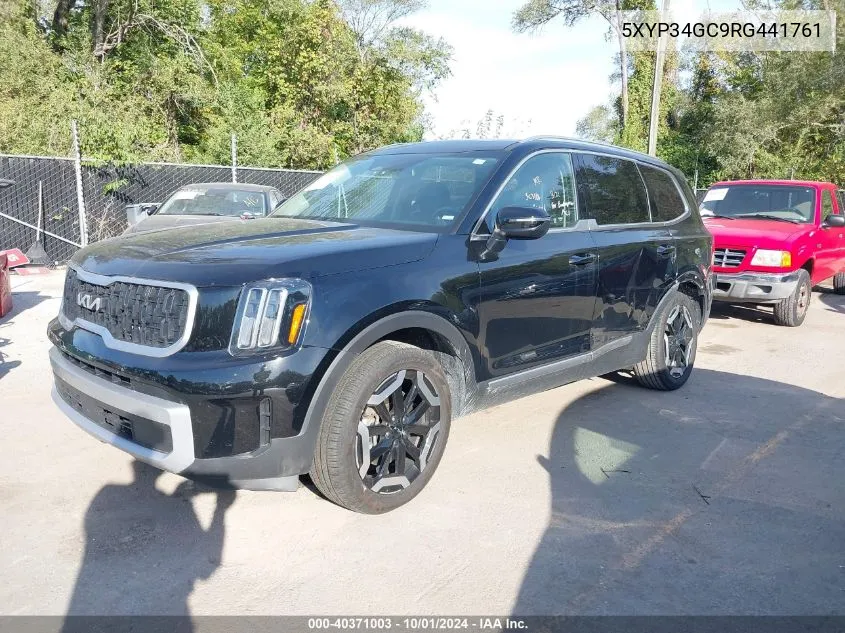 2024 Kia Telluride Ex VIN: 5XYP34GC9RG441761 Lot: 40371003