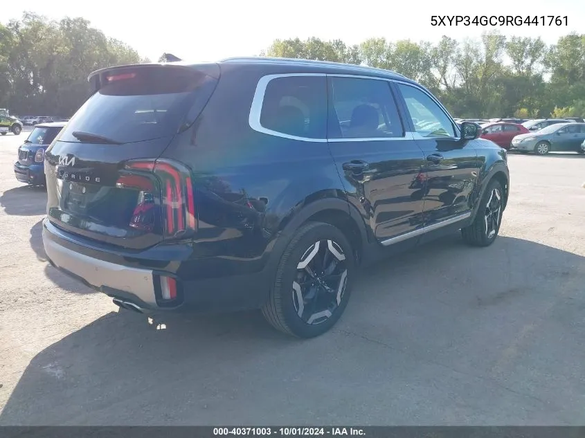 2024 Kia Telluride Ex VIN: 5XYP34GC9RG441761 Lot: 40371003