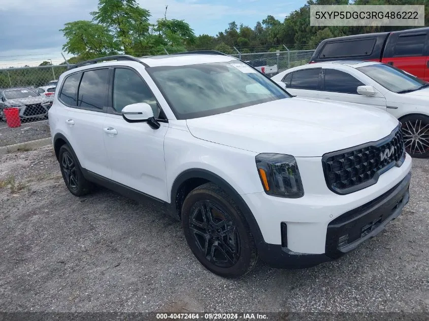 2024 Kia Telluride Sx/Sx X-Line/Sx X-Pro/Sx VIN: 5XYP5DGC3RG486222 Lot: 40472464