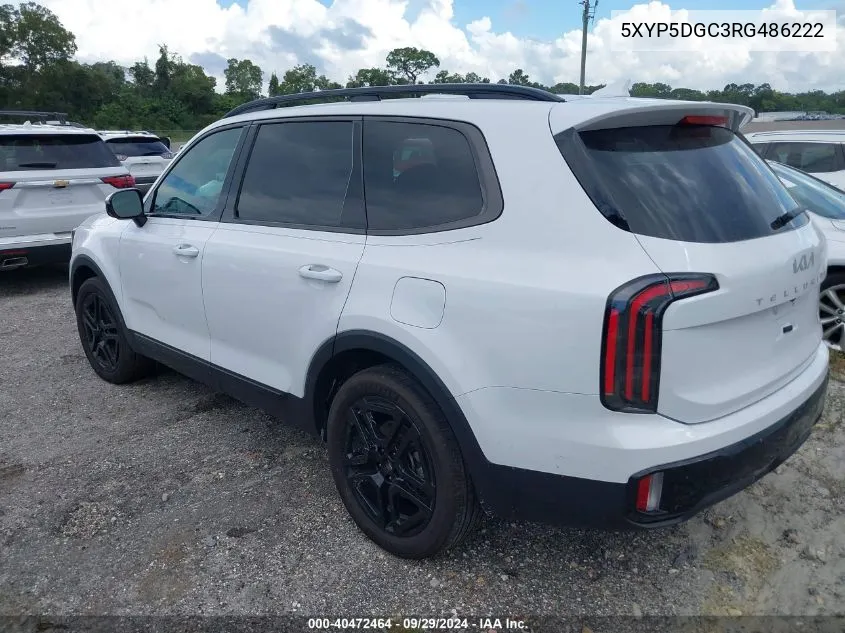 2024 Kia Telluride Sx/Sx X-Line/Sx X-Pro/Sx VIN: 5XYP5DGC3RG486222 Lot: 40472464