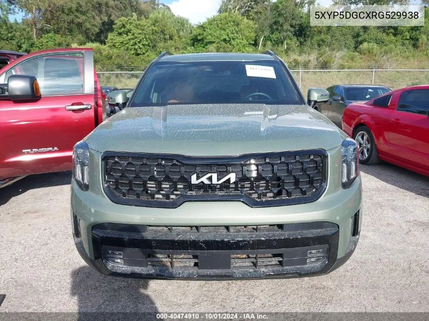 2024 Kia Telluride Sx/Sx X-Line/Sx X-Pro/Sx VIN: 5XYP5DGCXRG529938 Lot: 40474910