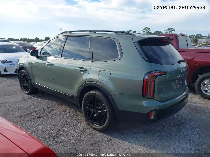 2024 Kia Telluride Sx/Sx X-Line/Sx X-Pro/Sx VIN: 5XYP5DGCXRG529938 Lot: 40474910