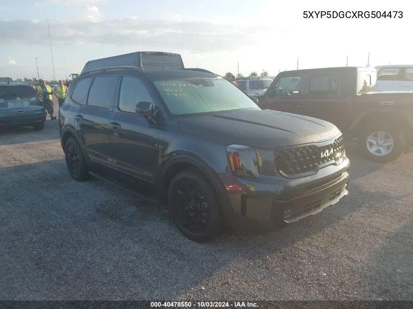 2024 Kia Telluride Sx Prestige X-Pro VIN: 5XYP5DGCXRG504473 Lot: 40478550