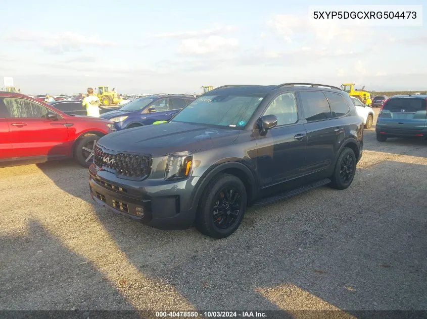 2024 Kia Telluride Sx Prestige X-Pro VIN: 5XYP5DGCXRG504473 Lot: 40478550