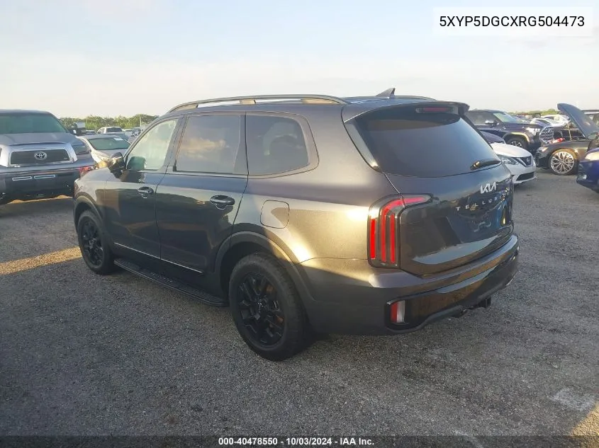 2024 Kia Telluride Sx Prestige X-Pro VIN: 5XYP5DGCXRG504473 Lot: 40478550